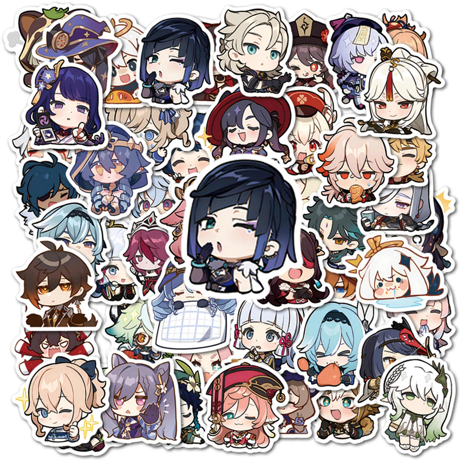 10/50pcs Hot Game Genshin Impact Anime Stickers Skateboard Suitcase Luggage Laptop Kawaii Game Stickers Hutao Eula Xiao Kids Toy
10/50pcs Hot Game Genshin Impact Anime Stickers Skateboard Suitcase Luggage Laptop Kawaii Game Stickers Hutao Eula Xiao Kids Toy