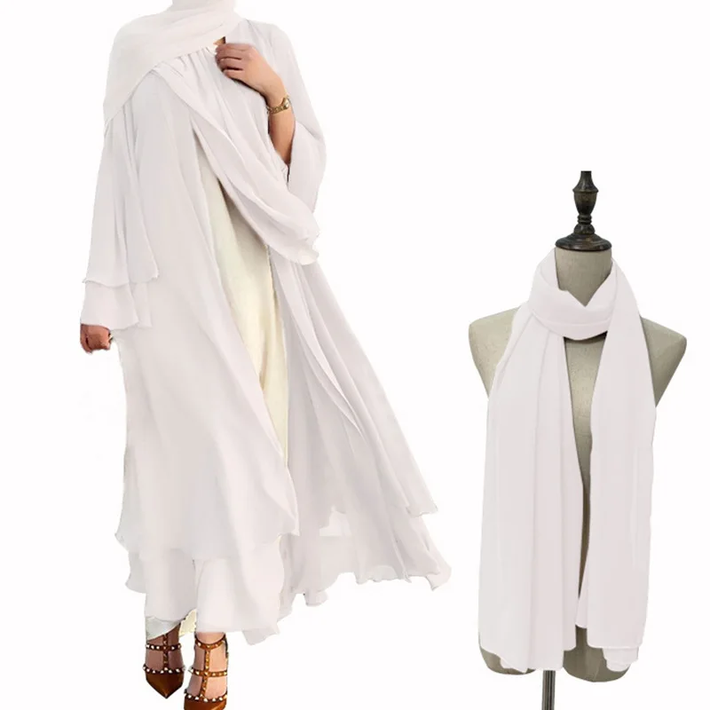 Muslim Abaya Dress Two Pieces Set Islamic Prayer Robe Open Front Flowy Maxi Cardigan Dress Middle East Prayer Dress with Hijab
Muslim Abaya Dress Two Pieces Set Islamic Prayer Robe Open Front Flowy Maxi Cardigan Dress Middle East Prayer Dress with Hijab