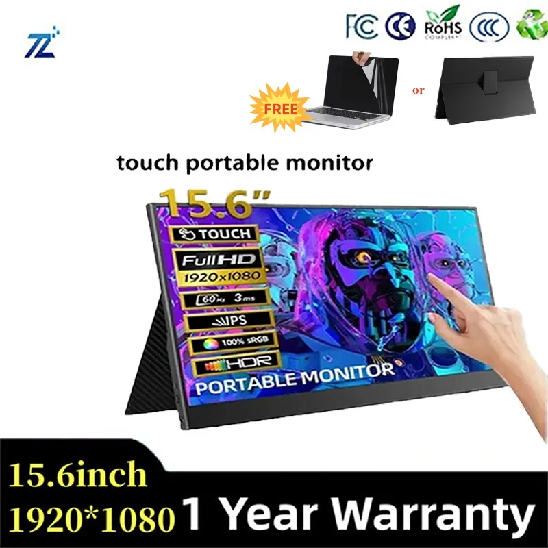 Touch Portable Gaming Monitor Touch Screen For Switch XBOX PS4 Phone Laptop (15.6"/1920x1080p)
Touch Portable Gaming Monitor Touch Screen For Switch XBOX PS4 Phone Laptop (15.6"/1920x1080p)
