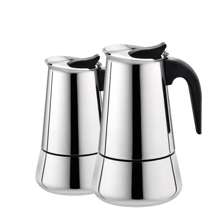 

Stainless Steel Stovetop Espresso Coffee Maker 2/4/6/9 Cup moka pot coffee