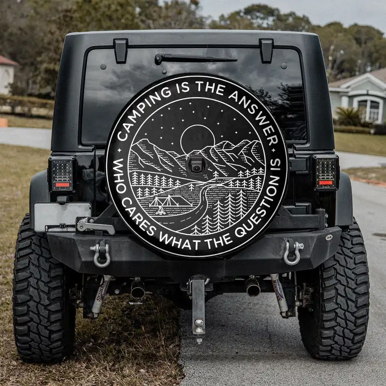 Camping Is The Answer, Who Cares What The Question Is gifts For her, Gift For Mom, Car Accessories, Spare Tire Cover, Valentine
Camping Is The Answer, Who Cares What The Question Is gifts For her, Gift For Mom, Car Accessories, Spare Tire Cover, Valentine