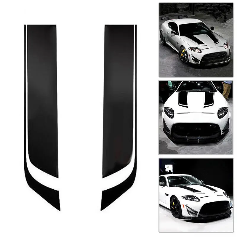 Car Stickers 2Pcs/Set Black Auto Racing Car Hood Stripe Decal Vinyl Bonnet Sticker Waterproof
Car Stickers 2Pcs/Set Black Auto Racing Car Hood Stripe Decal Vinyl Bonnet Sticker Waterproof
