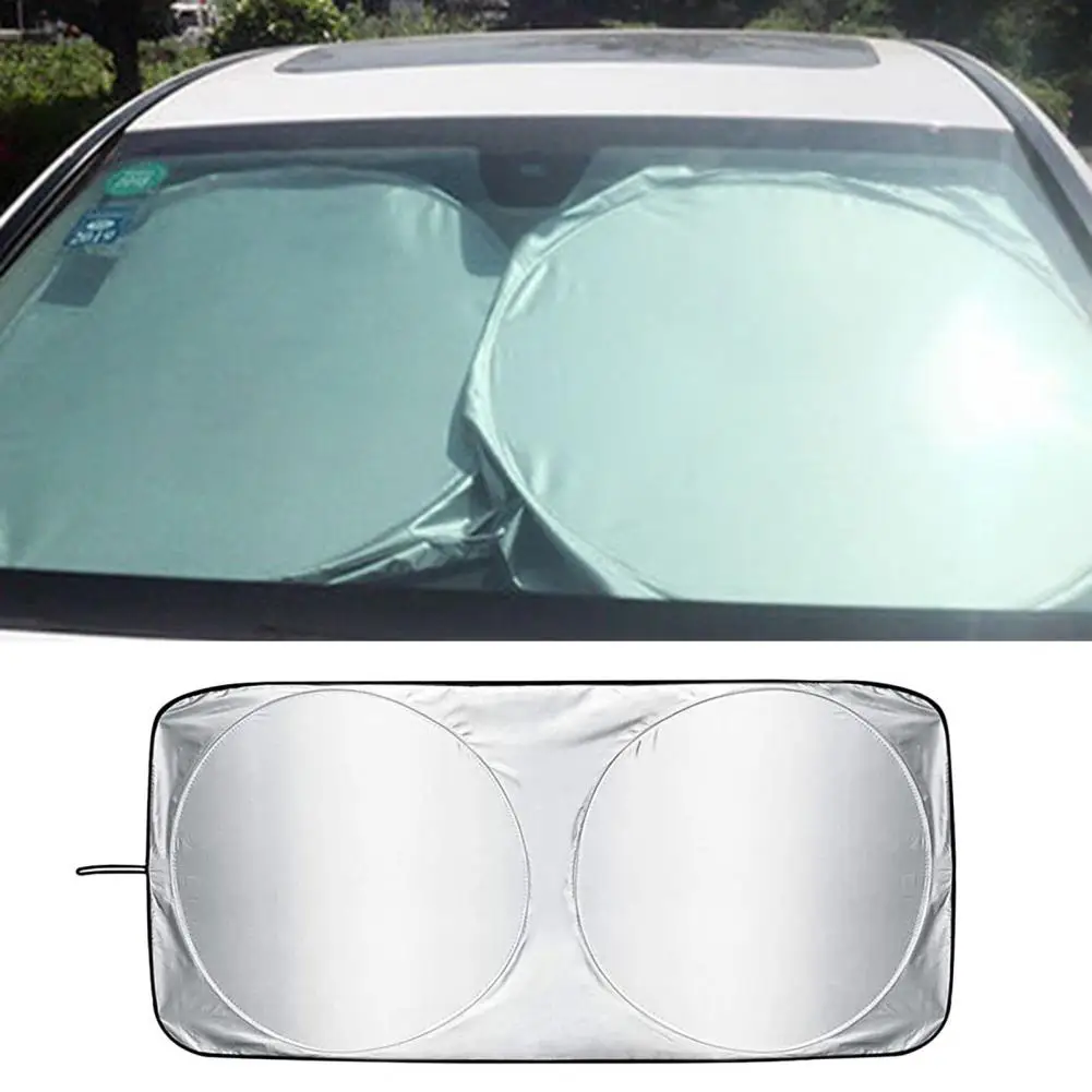 

Easy to Install Car Window Shade Foldable Car Windshield Sun Shade Uv Ray Heat Protection for Trucks Vans More Compact Car