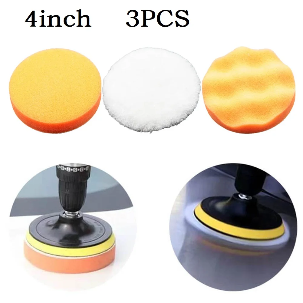 3pcs Automobile Polishing Sponge Polishing Disc Polishing Pad Buffing Pad 4 Inch With Backing Pad Drill Adapter Power Tools Part
3pcs Automobile Polishing Sponge Polishing Disc Polishing Pad Buffing Pad 4 Inch With Backing Pad Drill Adapter Power Tools Part