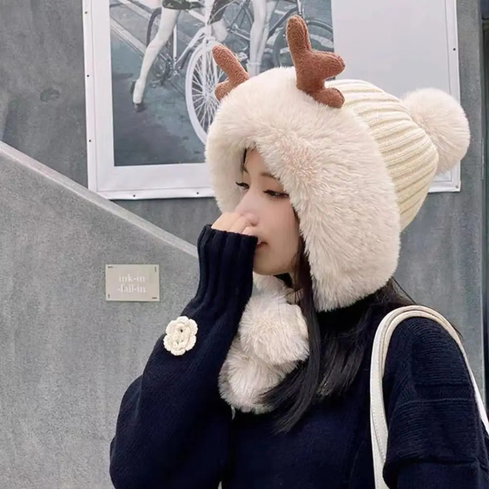 Cute Plush Antler Hat Cycling Hat Fluffy Warm Ear Protection Hat Winter Soft Velvet Bucket Hat Christmas
Cute Plush Antler Hat Cycling Hat Fluffy Warm Ear Protection Hat Winter Soft Velvet Bucket Hat Christmas