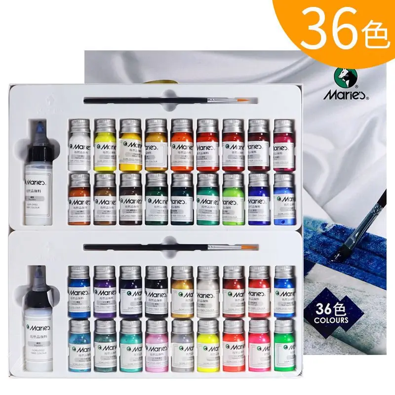 

36colors Acrylic Paints Waterproof T-Shirt Drawing Set Hand-Painted Not Fade Graffiti Painting Office School Art Supplies