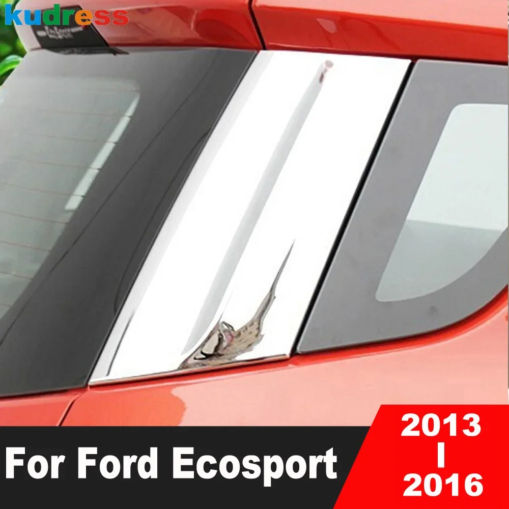 

Накладка на заднее окно для Ford Ecosport 2013 2014 2015 2016, хромированная накладка на автомобильное боковое крыло, спойлер, украшение, отделка, внешние аксессуары
