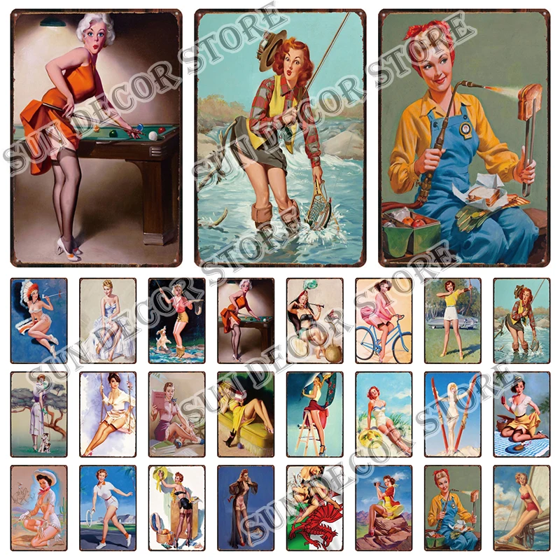 Sexy Sports Pin Up Girl Vintage Shabby Metal Sign Plaque Poster Tin Wall Decor Bar Pub Club Man Cave Retro Plate A-2633
Sexy Sports Pin Up Girl Vintage Shabby Metal Sign Plaque Poster Tin Wall Decor Bar Pub Club Man Cave Retro Plate A-2633