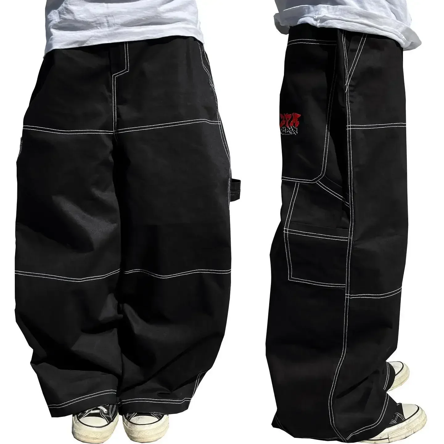 Baggy Men’s Jeans Street Vintage Harajuku Style Letter Embroidered Straight Jean 2024 Fashion Fashion Hip-hop Wide-leg Pants
Baggy Men’s Jeans Street Vintage Harajuku Style Letter Embroidered Straight Jean 2024 Fashion Fashion Hip-hop Wide-leg Pants
