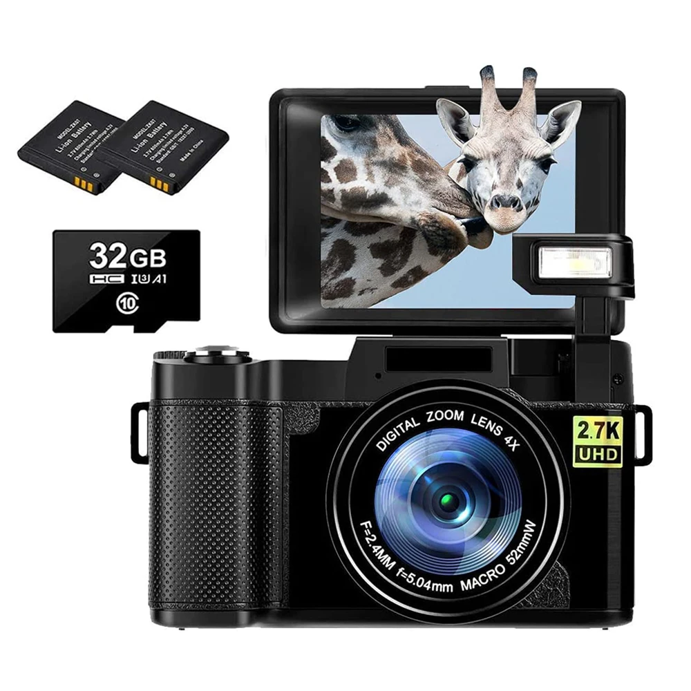 Новая цифровая камера Full HD 2,7 K с выдвижной вспышкой, 3-дюймовая фотокамера с 4-кратным увеличением, профессиональная видеокамера EIS для Youtube
Новая цифровая камера Full HD 2,7 K с выдвижной вспышкой, 3-дюймовая фотокамера с 4-кратным увеличением, профессиональная видеокамера EIS для Youtube