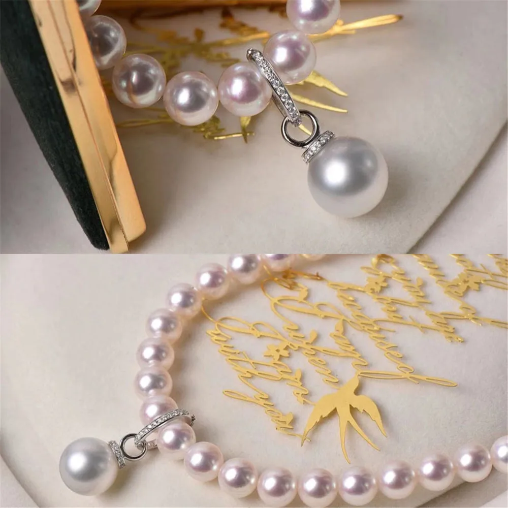 DIY Pearl Accessories S925 Sterling Silver Pendant with Empty Holder Gold Plated Button Necklace Pendant with 9-15mm Beads
DIY Pearl Accessories S925 Sterling Silver Pendant with Empty Holder Gold Plated Button Necklace Pendant with 9-15mm Beads