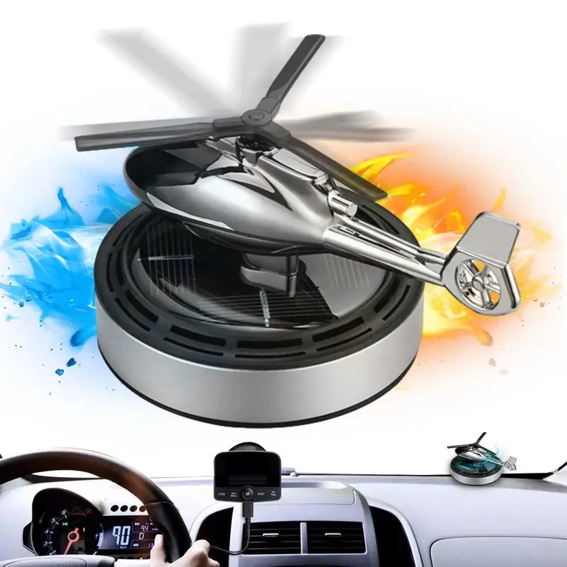 

Solar Powered Fighter Airplane Incense Diffuser Aroma Helicopter Solar Diffuser Solar Panel Airplane Model With Fragrant For Car