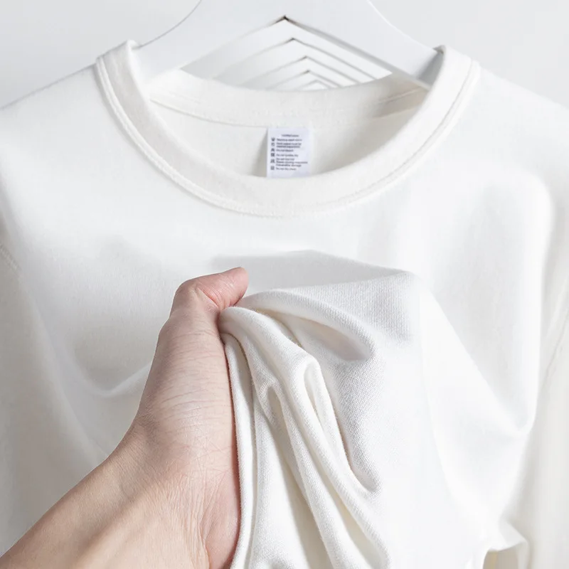 Harajuku Oversize 100%Cotton T-shirt Unisex 2023 Summer O-neck Tops Long Sleeve Couple Retro Solid Color t shirts Black White
Harajuku Oversize 100%Cotton T-shirt Unisex 2023 Summer O-neck Tops Long Sleeve Couple Retro Solid Color t shirts Black White