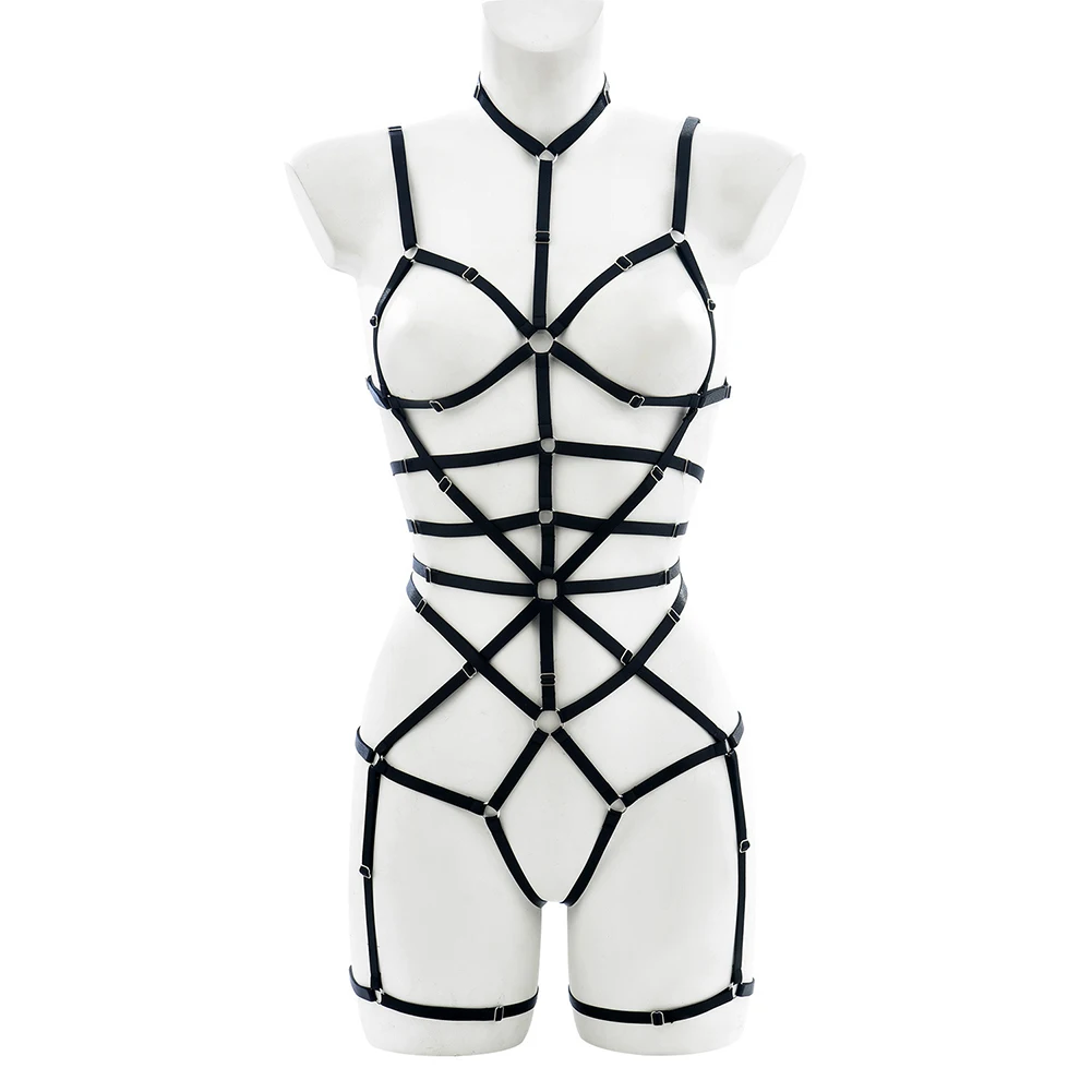 Bondage Harness Women Body Harness Sexy Lingerie Belt Wear Adjustable Cage Bra Backless Jumpsuits Open Crotch Lingerie Hollow
Bondage Harness Women Body Harness Sexy Lingerie Belt Wear Adjustable Cage Bra Backless Jumpsuits Open Crotch Lingerie Hollow