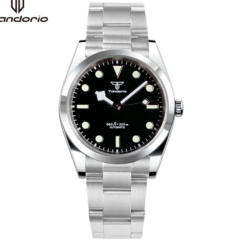 

Tandorio Sapphire Crystal Classic 36mm/39mm Stainless Steel Mechanical Automatic Men Watch NH35A PT5000 Movt Wristwatch Luminous