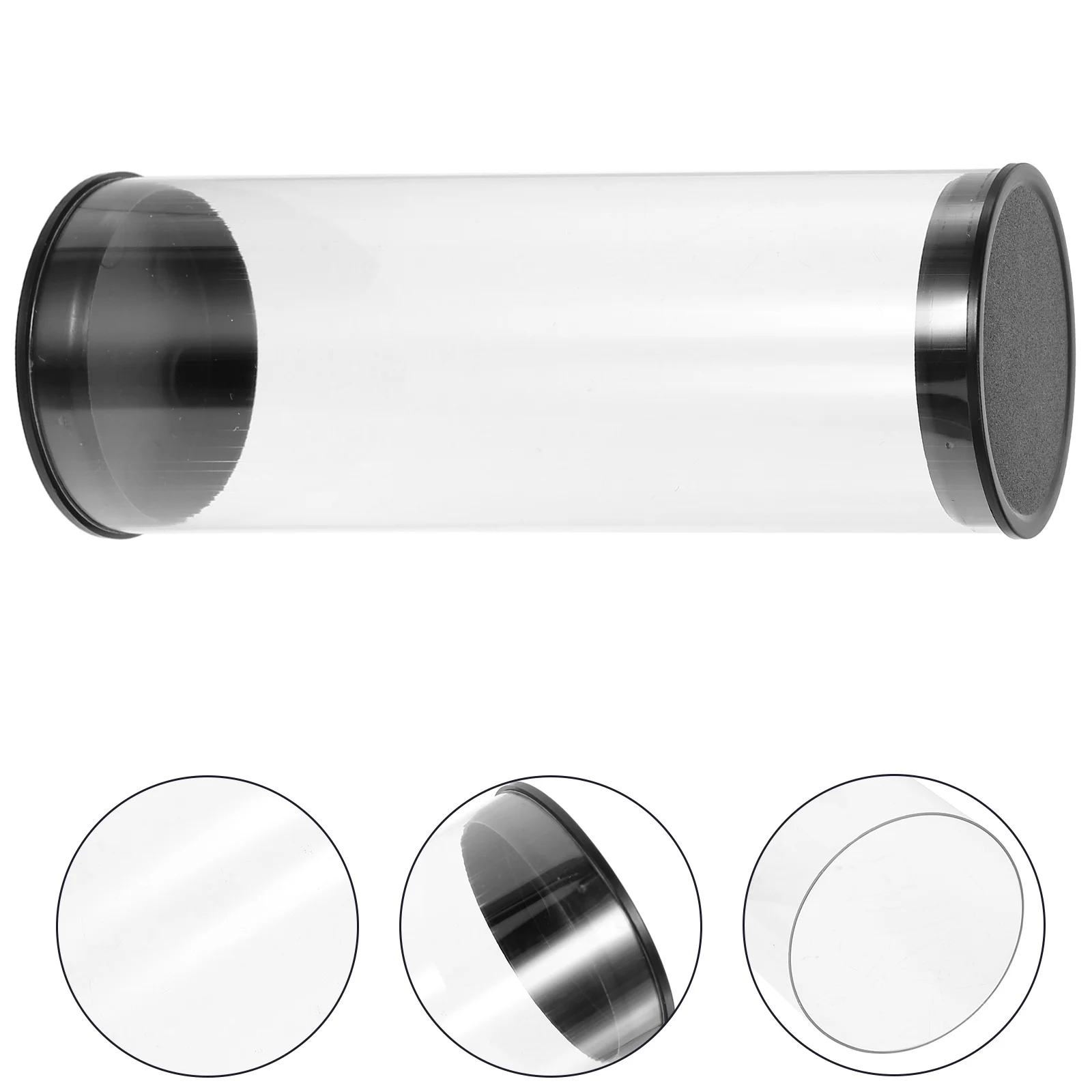 

Golf Ball Tube Barrel PC Transparent Round Plastic Packaging Box 45mm Diameter Case Golfs Carrying Clear Pvc Containers