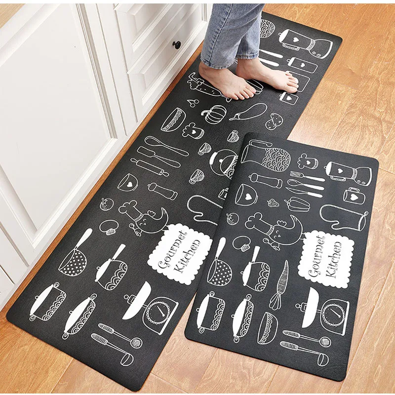 Nordic PVC Kitchen Carpet for Floor PU Leather Waterproof Kitchen Mat Non Slip Entrance Doormat Foot Pad Long Bedroom Rugs
Nordic PVC Kitchen Carpet for Floor PU Leather Waterproof Kitchen Mat Non Slip Entrance Doormat Foot Pad Long Bedroom Rugs