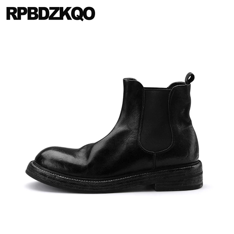 Girls Flat Boots Booties Slip On Chelsea Ankle Platform Creepers Autumn Vintage Genuine Leather Designer Shoes Women Luxury 2022
Girls Flat Boots Booties Slip On Chelsea Ankle Platform Creepers Autumn Vintage Genuine Leather Designer Shoes Women Luxury 2022