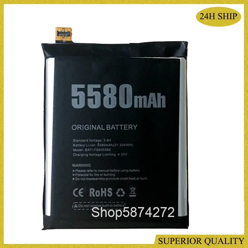 10PCS for DOOGEE S60 Battery BAT17S605580 BAT17M15580 Batteries for DOOGEE S60 5580mAh High Quality
10PCS for DOOGEE S60 Battery BAT17S605580 BAT17M15580 Batteries for DOOGEE S60 5580mAh High Quality