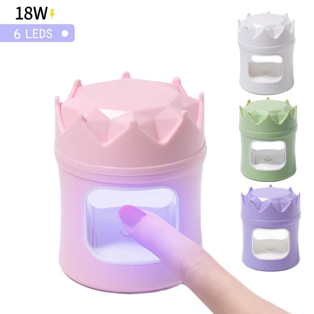 CNHIDS Mini Crown 6 Uv Led Nail Lamp Polish Drying Lamp Nail Dryer With USB Cable Gel Polish Dryer Gift Home Travel Use Gel nail
CNHIDS Mini Crown 6 Uv Led Nail Lamp Polish Drying Lamp Nail Dryer With USB Cable Gel Polish Dryer Gift Home Travel Use Gel nail