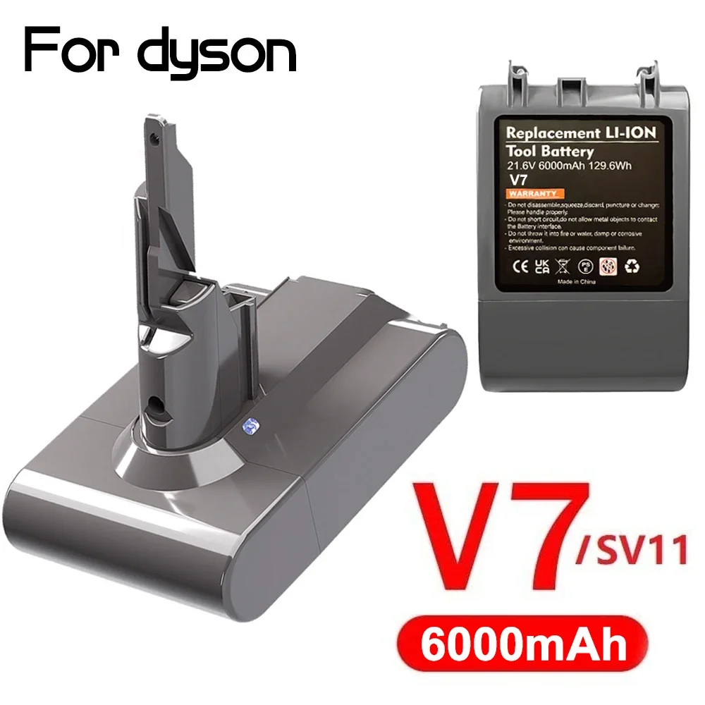 Оригинальный литий-ионный аккумулятор 21,6 в 6000 мАч для пылесоса Dyson V7 пушистый V7 Animal V7 Pro 225403 229687, заряжаемый Аккумулятор для инструментов
Оригинальный литий-ионный аккумулятор 21,6 в 6000 мАч для пылесоса Dyson V7 пушистый V7 Animal V7 Pro 225403 229687, заряжаемый Аккумулятор для инструментов