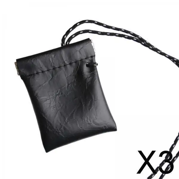 

2-4pack Hanging Neck Pouch Key Bag Small Wallet Storage Bag for Men Women Earbud