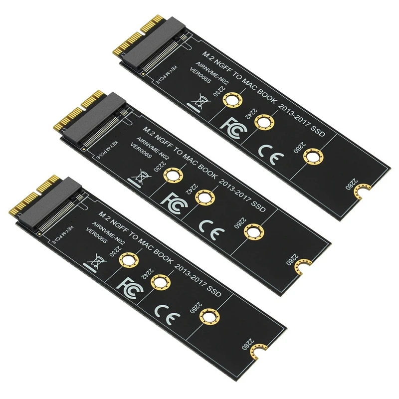 3X M.2 NVME SSD преобразователь адаптер карты для Air Pro Retina 2013-2017 NVME/AHCI SSD комплект для A1465 A1466 A1398 A1502
3X M.2 NVME SSD преобразователь адаптер карты для Air Pro Retina 2013-2017 NVME/AHCI SSD комплект для A1465 A1466 A1398 A1502