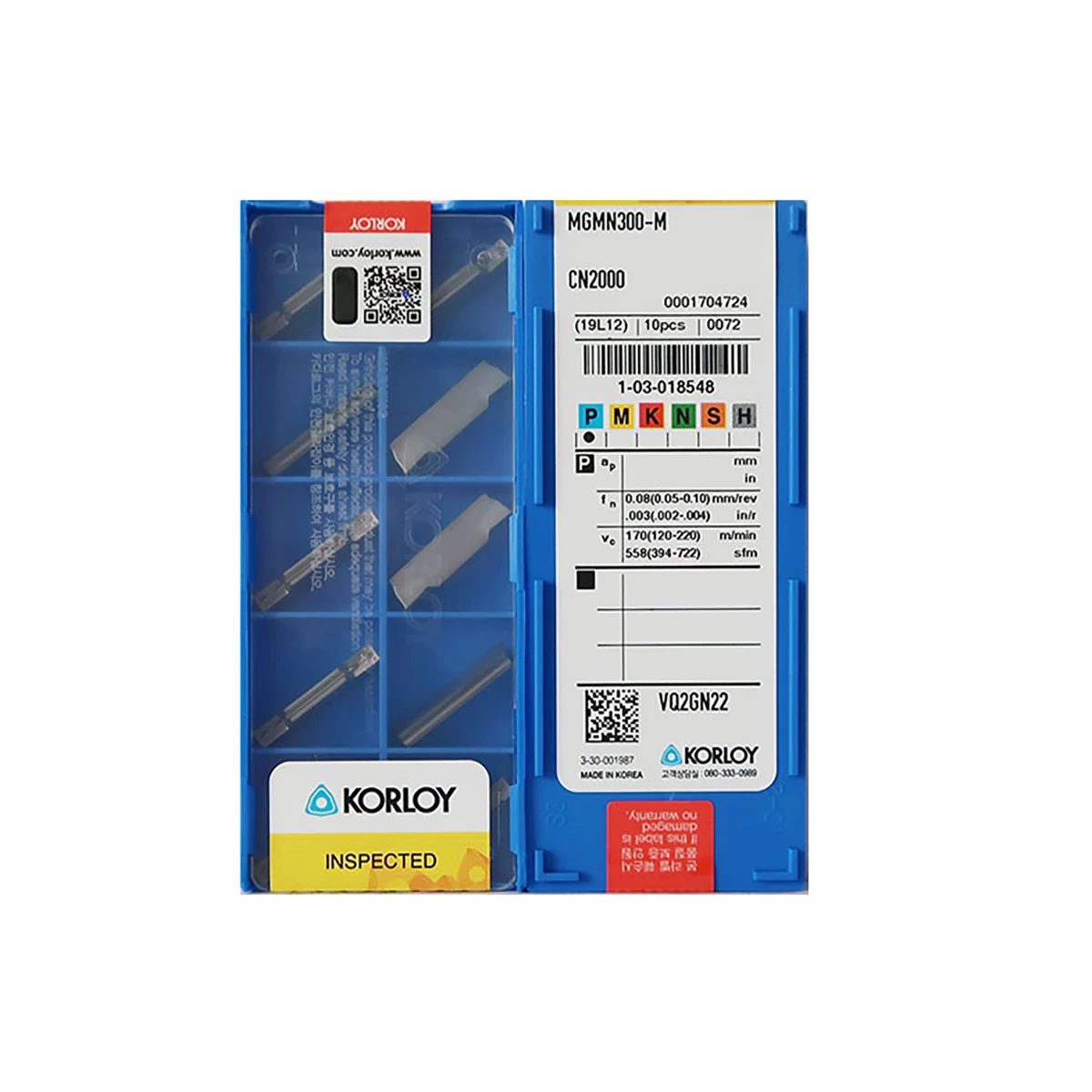 KORLOY 100% Original MGMN200 MGMN250 MGMN300 MGMN400 MGMN500 MGMN600 MGMN 800 M PC9030 Grooving Tool Carbide Inserts MGMN CNC
KORLOY 100% Original MGMN200 MGMN250 MGMN300 MGMN400 MGMN500 MGMN600 MGMN 800 M PC9030 Grooving Tool Carbide Inserts MGMN CNC
