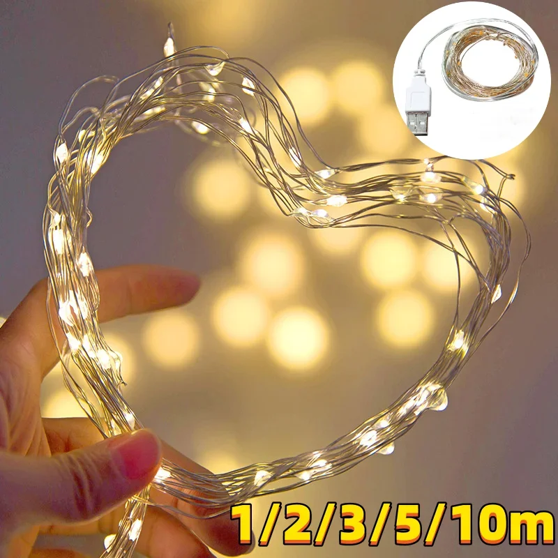LED Fairy Lights USB 1/2/3/5/10M Copper Wire Garland String Lights Outdoor Garden Decor Holiday Lighting for Christmas
LED Fairy Lights USB 1/2/3/5/10M Copper Wire Garland String Lights Outdoor Garden Decor Holiday Lighting for Christmas