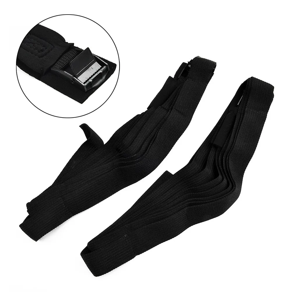 

High-Quality Car Roof Rack Straps, 9.8ft X 2.5cm, Polyester + Zinc Alloy, Black, Kayak/Surfboard/Bicycle Tie-Down,