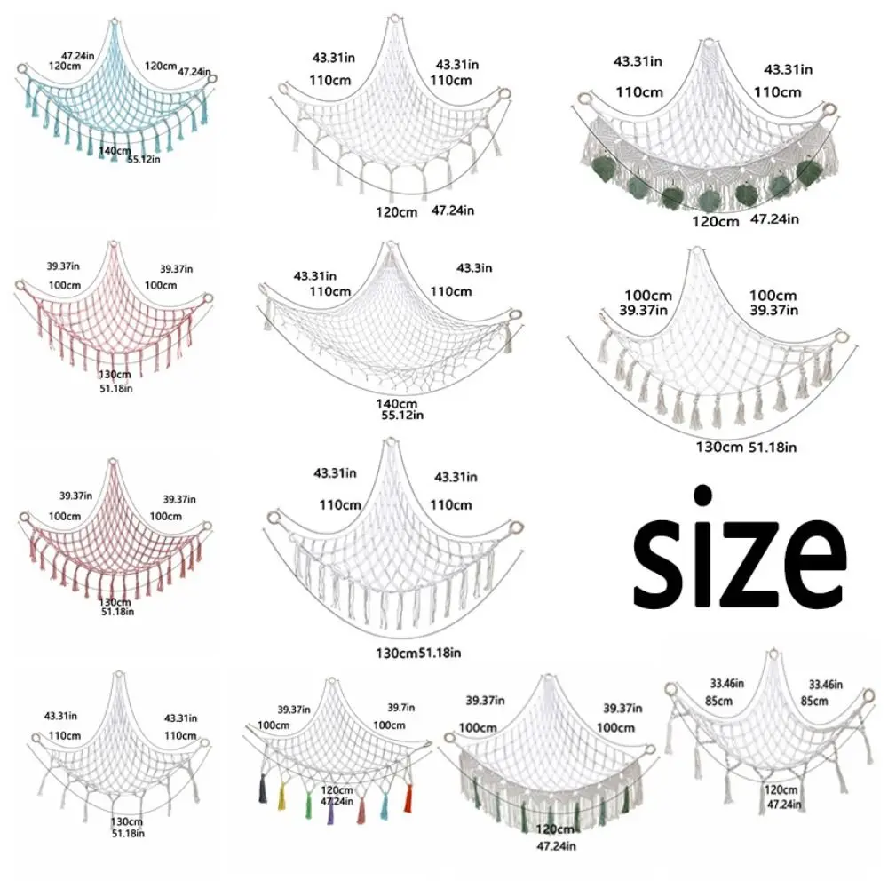 White Toy Hammock Organizer - Macrame Stuffed Animal Holder 1 S093c4ea0a8f34ac2973c5faece2e9d62B