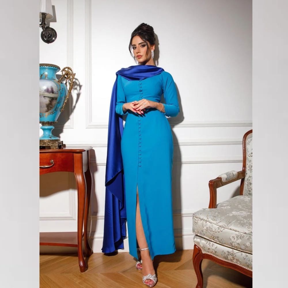 Jersey Button Ruched Cocktail Party A-line High Collar Bespoke Occasion Gown Midi Dresses
Jersey Button Ruched Cocktail Party A-line High Collar Bespoke Occasion Gown Midi Dresses