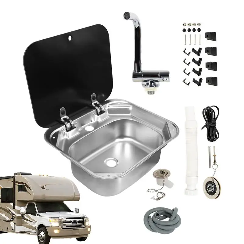 

Rv Sink Foldable Stainless Steel Kitchen Sink Flexible Rv Accessories Durable Bar Sinks For Travel Trailer Camper Bar