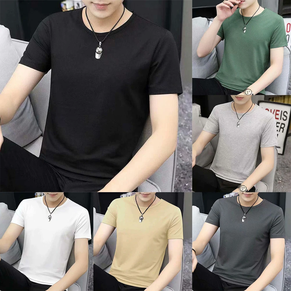Mens Round Neck Short Sleeve T-shirt Undershirt Blouse Muscle Top Workout Tee Comfortable Stylish Stretch Casual Functional Tops
Mens Round Neck Short Sleeve T-shirt Undershirt Blouse Muscle Top Workout Tee Comfortable Stylish Stretch Casual Functional Tops