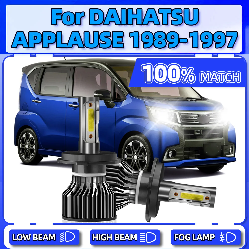 

12V CSP Chips LED Headlight Bulbs 20000LM 120W Auto Lamps For DAIHATSU APPLAUSE 1989 1990 1991 1992 1993 1994 1995 1996 1997