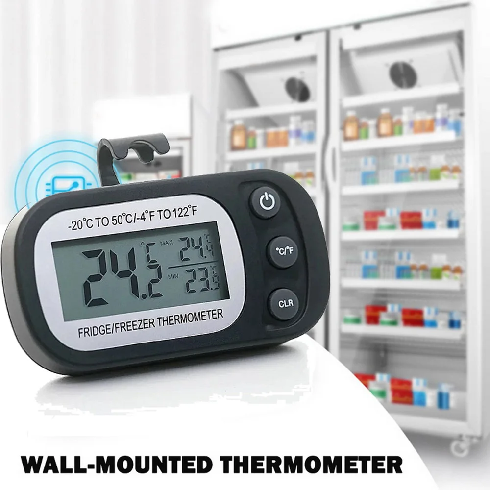 

Portable Waterproof Hanging Refrigerator Refrigeration Temperature Meter Fridge Freezer Thermometer Kitchen Tool