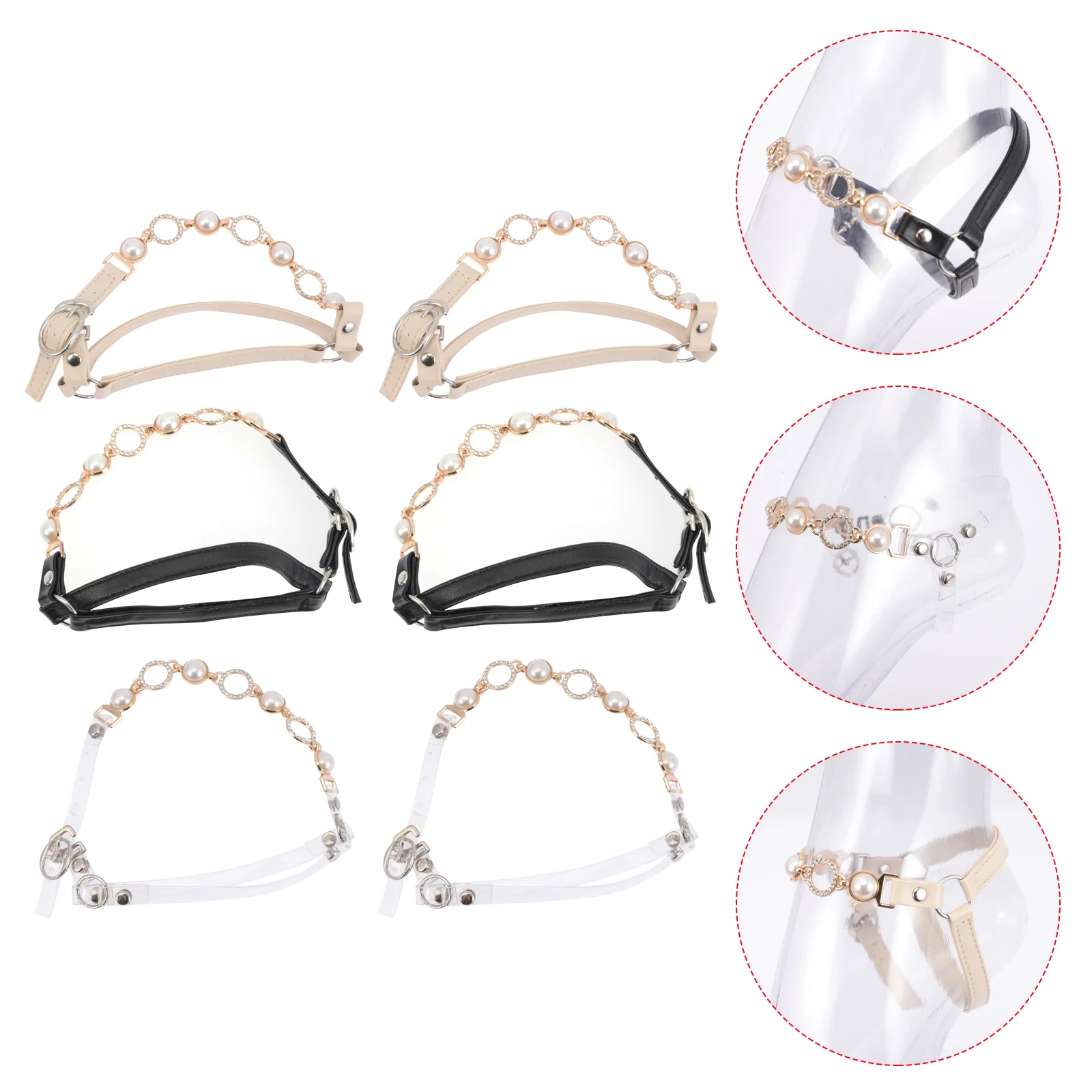 

3 Pairs Anti Drop Heel Laces Shoelaces Detachable Ankle Straps for High Silica Gel Miss