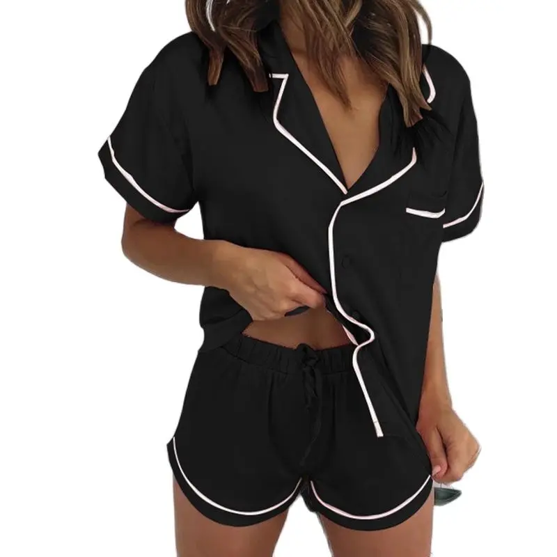 2 Piece Faux Silk Satin Pajama Set Shorts Women Pyjamas Christmas Sleepwear Pijama Mujer Home Suit Sleep Loungewear PJS
2 Piece Faux Silk Satin Pajama Set Shorts Women Pyjamas Christmas Sleepwear Pijama Mujer Home Suit Sleep Loungewear PJS