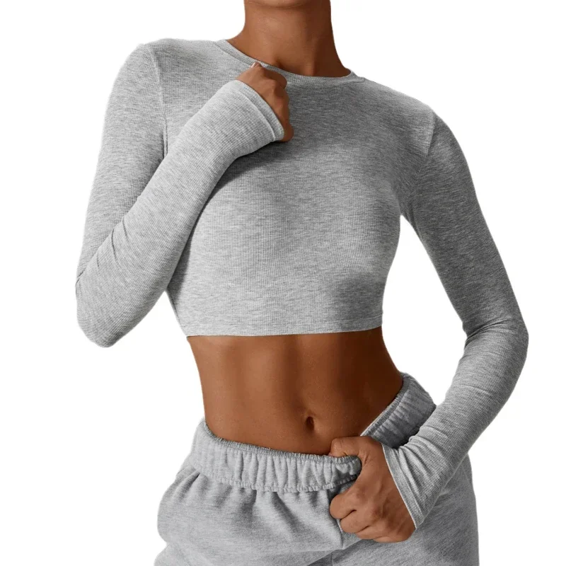 Yoga Long Sleeve Top Outdoor Sportswear Fitness Short Top Long Sleeve High Waisted Neckless Women's Sportswear Blue Yoga Women's
Yoga Long Sleeve Top Outdoor Sportswear Fitness Short Top Long Sleeve High Waisted Neckless Women's Sportswear Blue Yoga Women's