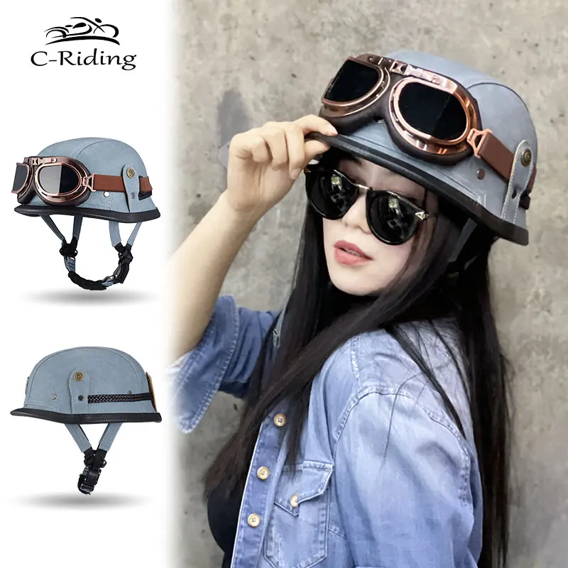 Adult Helmets Motocross Retro Half Cruise Helmet Motorbike Scooter Cascos For Vintage Motorcycle Moto
Adult Helmets Motocross Retro Half Cruise Helmet Motorbike Scooter Cascos For Vintage Motorcycle Moto