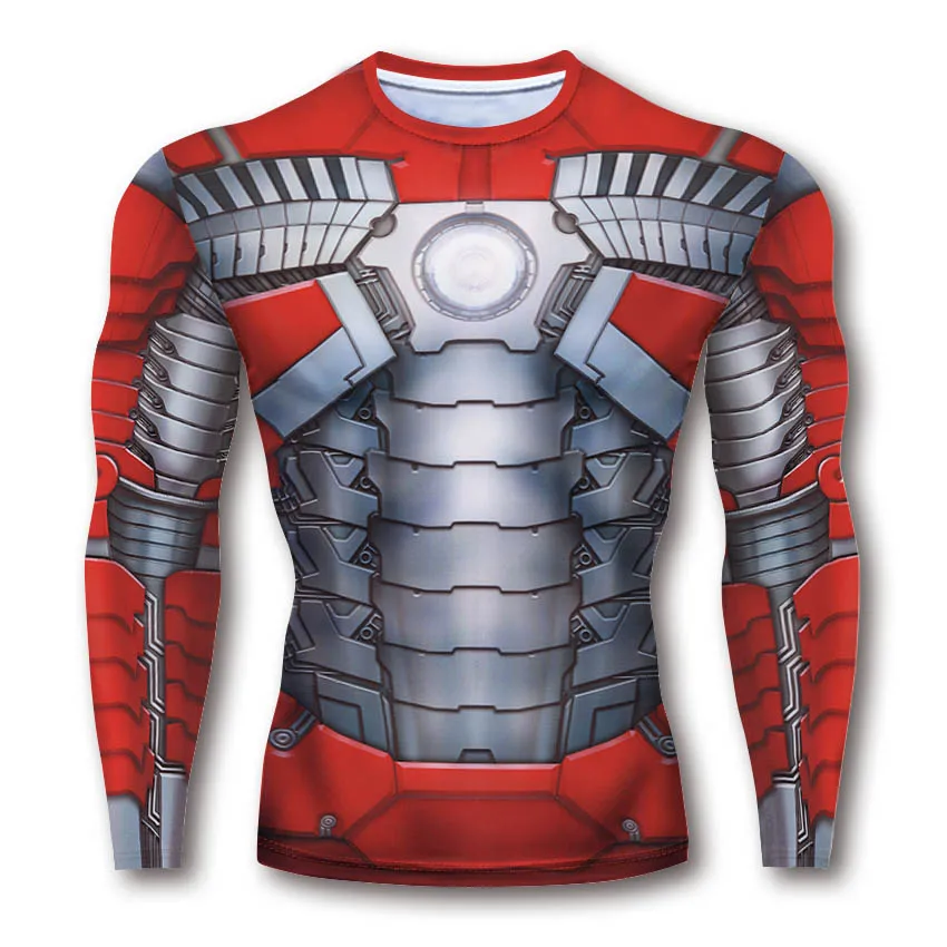 Metal Iron Armor G YM Wear Compression T-Shirt Long Sleeve Slim Tights Sportswear Quicky Dry Fitness Clothing Breathable Coolmax
Metal Iron Armor G YM Wear Compression T-Shirt Long Sleeve Slim Tights Sportswear Quicky Dry Fitness Clothing Breathable Coolmax
