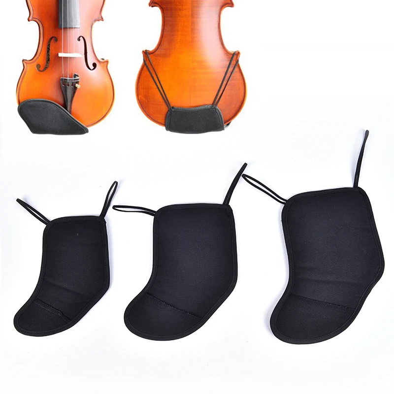 

HOT Violin Chin Shoulder Rest Soft Cotton Pad Sponge Cover Protector for 1/8 1/21/4 4/43/4 Bridge Type Violin Fiddle Accessories