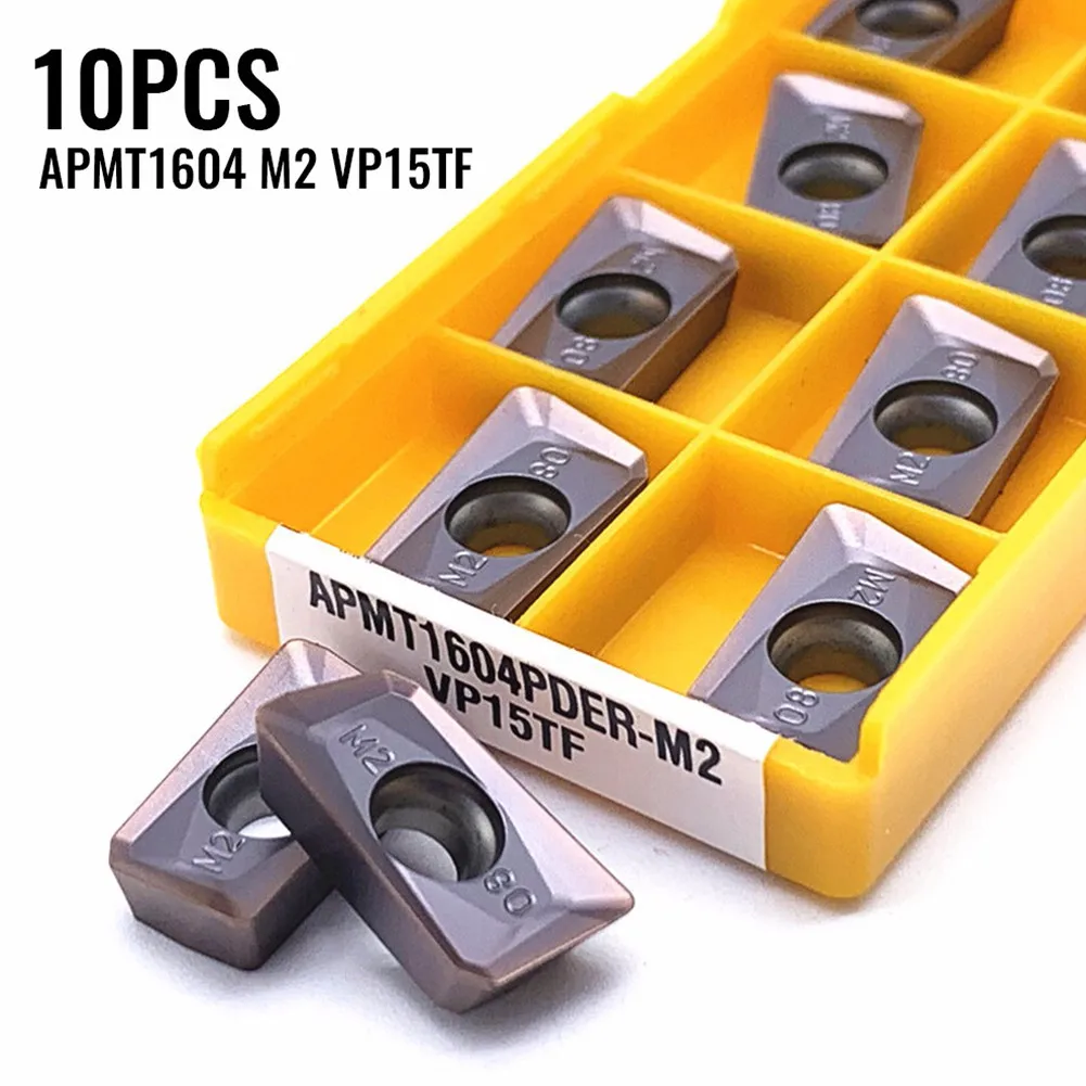 10 PCS Carbide Inserts Durable Carbide Cutting Inserts For CNC Turning Milling Machines APMT1604PDER M2 VP15TF
10 PCS Carbide Inserts Durable Carbide Cutting Inserts For CNC Turning Milling Machines APMT1604PDER M2 VP15TF
