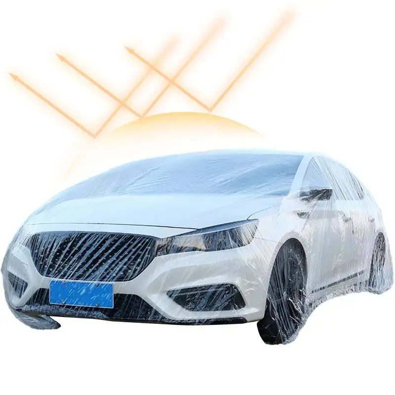Transparent Car Cover Rain Paint Dustproof Plastic Car Protective Sunshade Cover Outdoor Sun Rain Uv Protection Car Body Cover
Transparent Car Cover Rain Paint Dustproof Plastic Car Protective Sunshade Cover Outdoor Sun Rain Uv Protection Car Body Cover