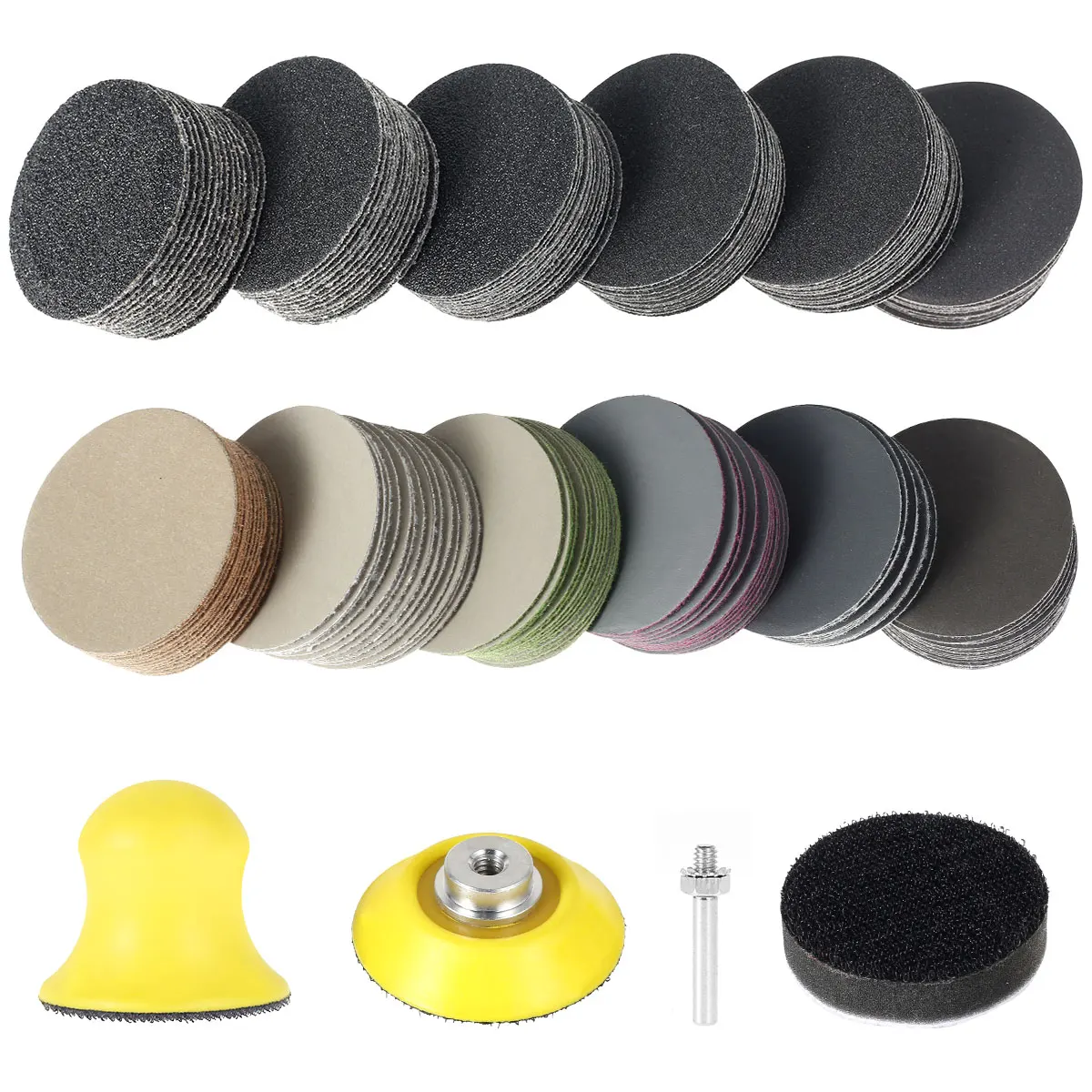 184Pcs 2Inch Sanding Discs Pads Set Sanding Disc Carbide 60-10000 Grit Sanding Sheet Wet Dry Sanding Paper for Metal Wood Glass
184Pcs 2Inch Sanding Discs Pads Set Sanding Disc Carbide 60-10000 Grit Sanding Sheet Wet Dry Sanding Paper for Metal Wood Glass