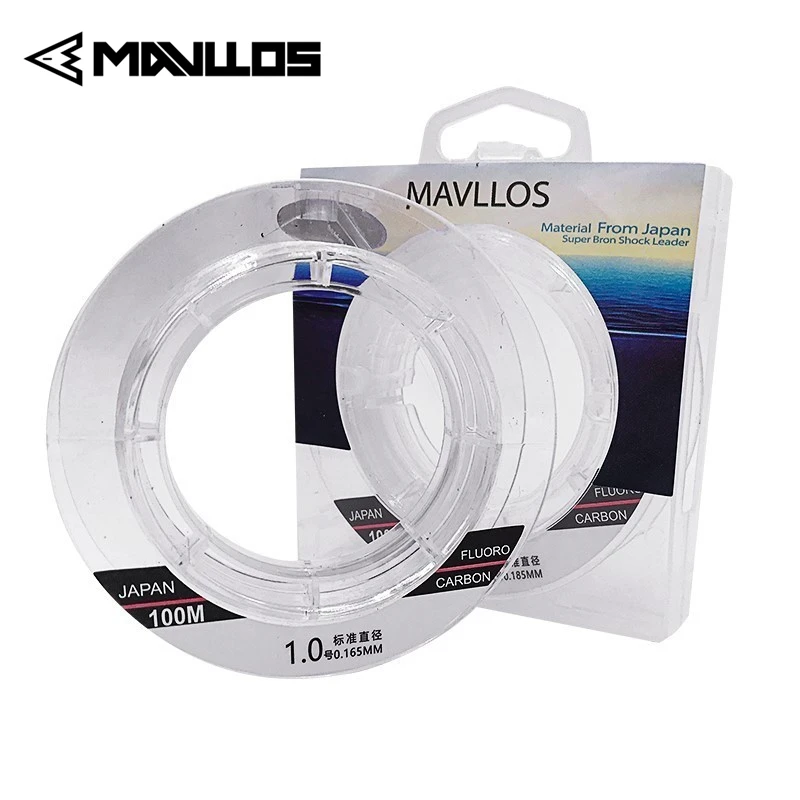 

Mavllos Ancient Fluorocarbon Fishing Line with Force 5-72Lb 100% Monofilament Leader Japanese Original Carbon Line Carp Lines