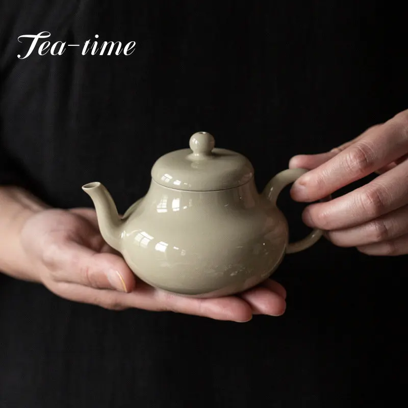 

Ретро серый Глазурь из травы и дерева искусственные керамические ситечки Фильтр чайники домашний кунг-фу пуэр чайник подарок