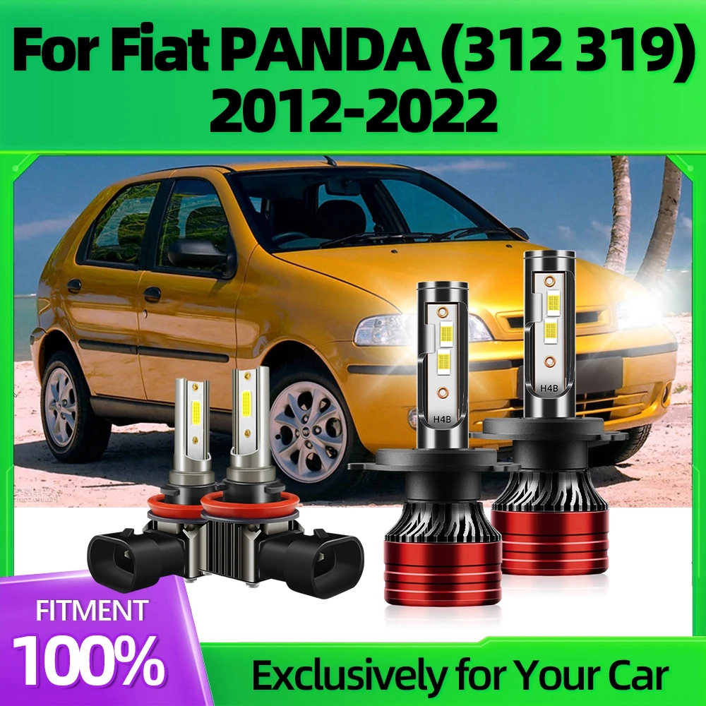 KINGSOFE 25000LM Bulbs Brightness H4 Car Lamps Kit White Fog Lights High Low Easy To Install For Fiat PANDA (312 319) 2012-2022
KINGSOFE 25000LM Bulbs Brightness H4 Car Lamps Kit White Fog Lights High Low Easy To Install For Fiat PANDA (312 319) 2012-2022