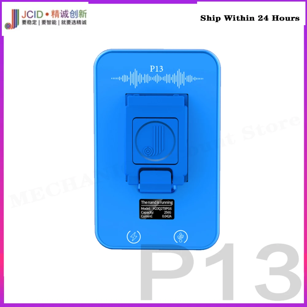 JCID P13 BGA110 PCIE Nand Programmer For iPhone 6-13Promax integrated Purple Screen Repairing & Unbinding Hard Disk Wifi Tool
JCID P13 BGA110 PCIE Nand Programmer For iPhone 6-13Promax integrated Purple Screen Repairing & Unbinding Hard Disk Wifi Tool