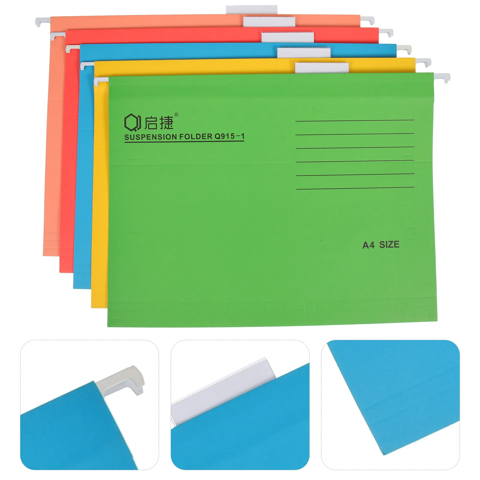 

5 Pcs Multipurpose Folder Office Hanging Hanging File Folders Legal Size Paper Coupon Storage Organizer